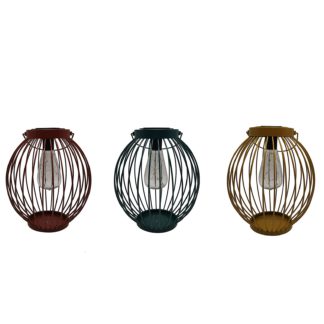 An Image of Homebase Edit Multicoloured Solar Round Bar Lantern (Assorted Colours)