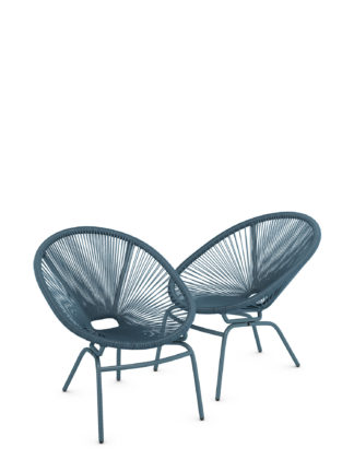 An Image of M&S Set of 2 Lois Garden Armchairs