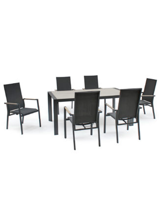 An Image of Kettler Surf Active 6 Seater Garden Table & Chairs
