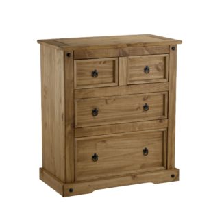 An Image of Corona Pine 2+2 Drawer Chest