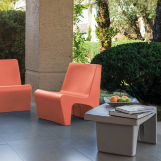 An Image of Berta Lounge Chair Coral