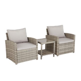 An Image of Matara Tea for Two Rattan Effect Bistro Set