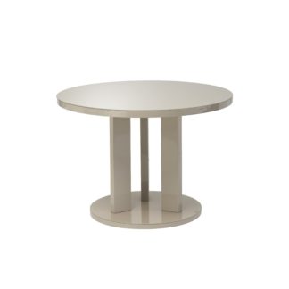 An Image of Ellie Round 1.07m Dining Table Latte (Brown)