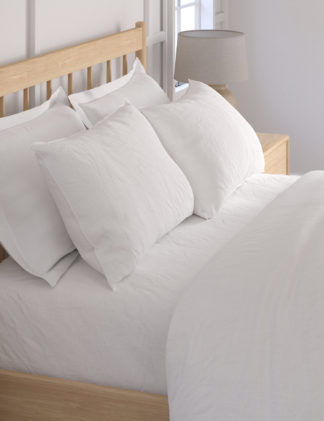 An Image of M&S 2pk Pure Linen Pillowcases