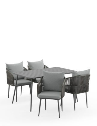 An Image of M&S Melbourne 4 Seater Garden Table & Chairs
