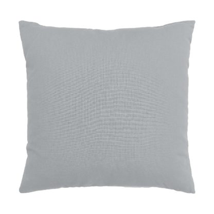 An Image of Recycled Cotton Cushion - Slate Blue