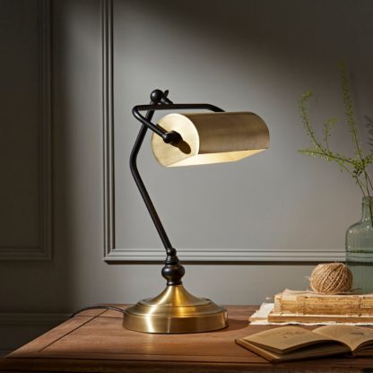 An Image of Banker Desk Lamp Black