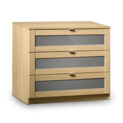 78c2a0ad8a036eb1cd4ec2f8dec110efbb25bc9375673a538ea02669d928b091.jpg An Image of Strada Light Oak 3 Drawer Chest