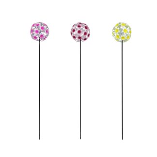 An Image of Homebase Flower Stake Ornament - 60cm Mixed