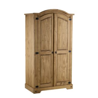 An Image of Corona Pine 2 Door Wardrobe