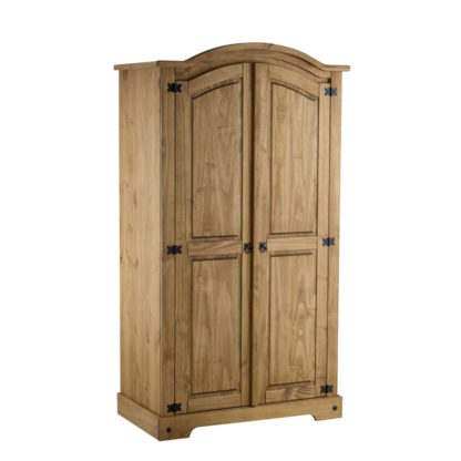 An Image of Corona Pine 2 Door Wardrobe