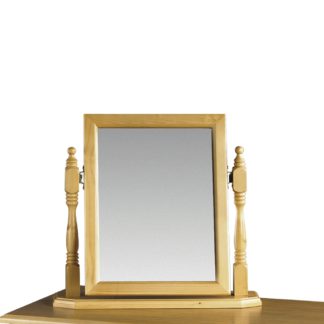 An Image of Pickwick Antique Pine Dressing Table Mirror - 48 x 48 cm