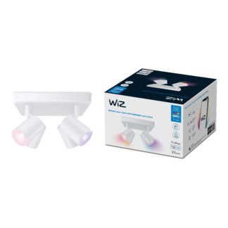 An Image of WiZ Imageo Smart 4 Light LED Adjustable Spotlight White