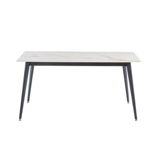 An Image of Ivy 1.6m Dining Table Marble