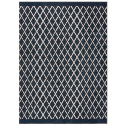 An Image of PractiRug Geo Trellis Washable Rug Geo Trellis Lilypad