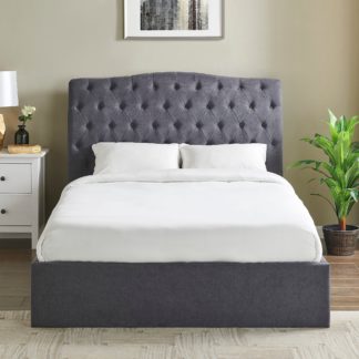 An Image of Rosa Storage Bed Charcoal Charcoal