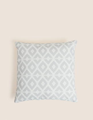 An Image of M&S Set of 2 Geometric Outdoor Cushions