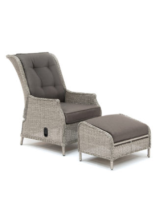 An Image of Kettler Palma Garden Lounge Chair & Footstool