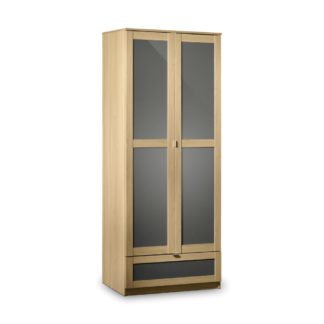 An Image of Strada Light Oak Combination Wardrobe