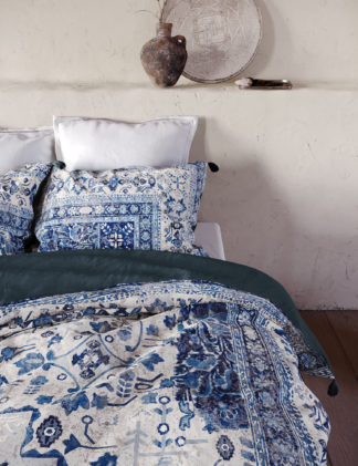 An Image of M&S X Fired Earth Acapulco Salazar Pure Cotton Bedding Set