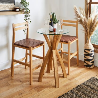 An Image of Amari Bar Stool Natural Ash (Brown)