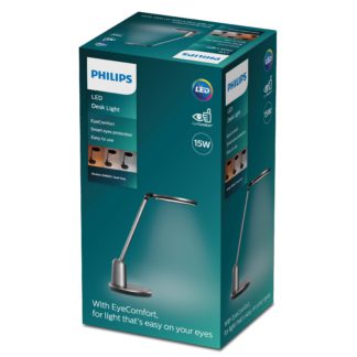 An Image of Philips Einstein Integrated LED Desk Lamp Grey