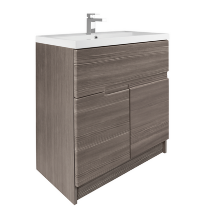 An Image of Bathstore Vermont 800mm Floorstanding Vanity Unit - Grey Avola