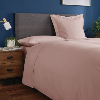 An Image of Fogarty Soft Touch Dusty Pink Flat Sheet Dusty Pink