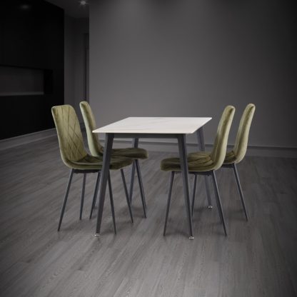 An Image of Ivy 1.3m Dining Table Grey