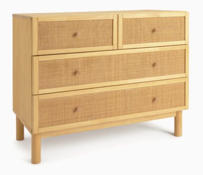 An Image of Habitat Simone 2 + 2 Drawer Chest - Oak