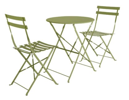 An Image of Argos Home Eve 2 Seater Metal Garden Bistro Set - Green