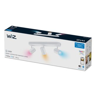 An Image of WiZ Imageo Smart 3 Light LED Adjustable Spotlight White