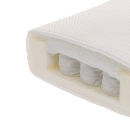 An Image of Obaby Breathable Dual Core Cot Bed Mattress White