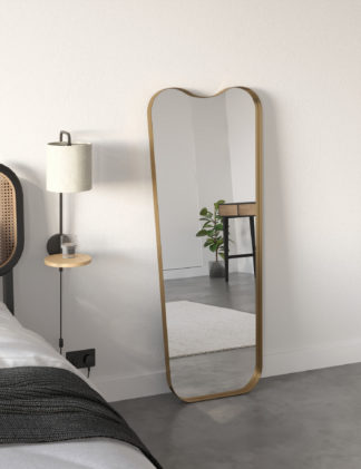 An Image of M&S Curved Floor Standing Mirror