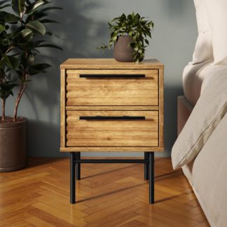 An Image of Bryant 2 Drawer Bedside Natural