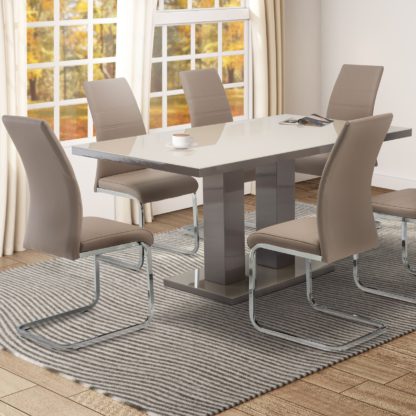 An Image of Riley 1.6m Dining Table Grey