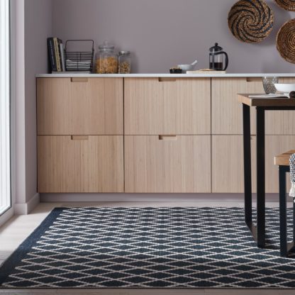 An Image of PractiRug Geo Trellis Washable Rug Geo Trellis Lilypad