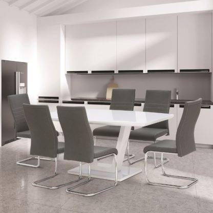 An Image of Venice 1.6m Dining Table Grey