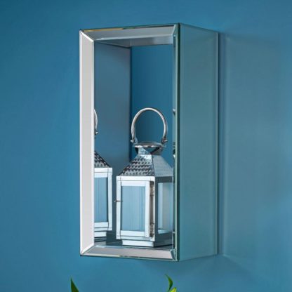 An Image of Valencia Mirrored Rectangular Floating Shelf