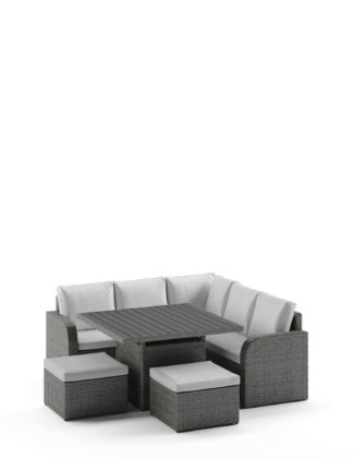 An Image of M&S Adelaide 7 Seater Garden Corner Sofa Set