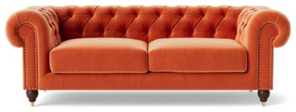 00cef0d08048a5a7f4498fb98ece7a2692b8bcc5dcdbb8516347fc962d067aa8-2.jpg An Image of Swoon Winston Velvet 3 Seater Sofa - Fern Green