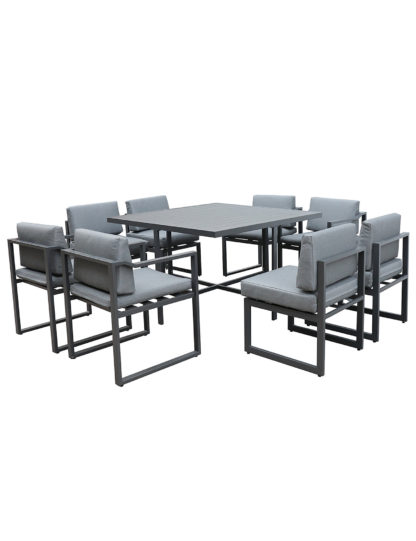 An Image of Kettler Versa 8 Seater Garden Table & Chairs