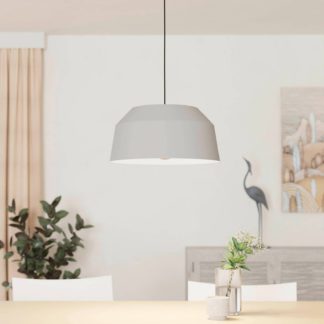 An Image of Eglo Contrisa Pendant Ceiling Light - Light Grey