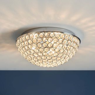An Image of Daless Bathroom Flush Ceiling Light - Chrome Effect