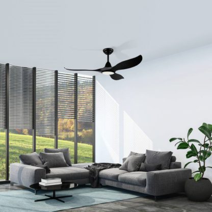 An Image of EGLO Cirali Ceiling Fan & Light White