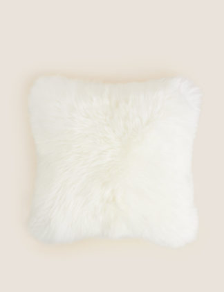 An Image of M&S Sheepskin Cushion