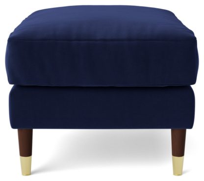 0f250b3ca2d150bf6fa5cc42b7ee59da4bd45a11aeb782cef8ff33788539556c.jpg An Image of Swoon Rieti Velvet Ottoman Footstool - Biscuit