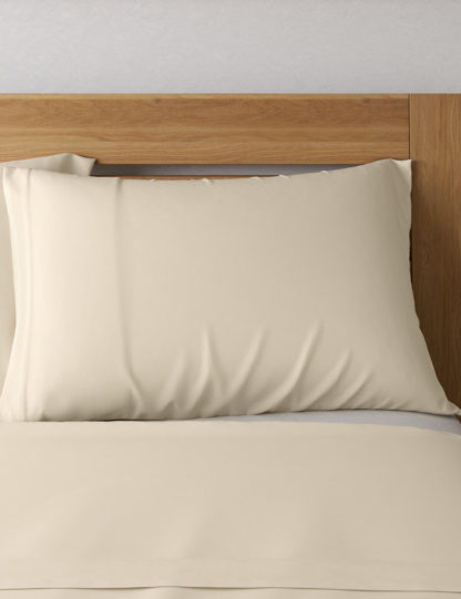 An Image of M&S 2 Pack Cotton Rich Percale Pillowcases