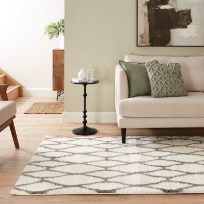 An Image of Berber Design Rug Charcoal