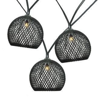 An Image of Homebase Edit 10 Mesh Solar String Lights